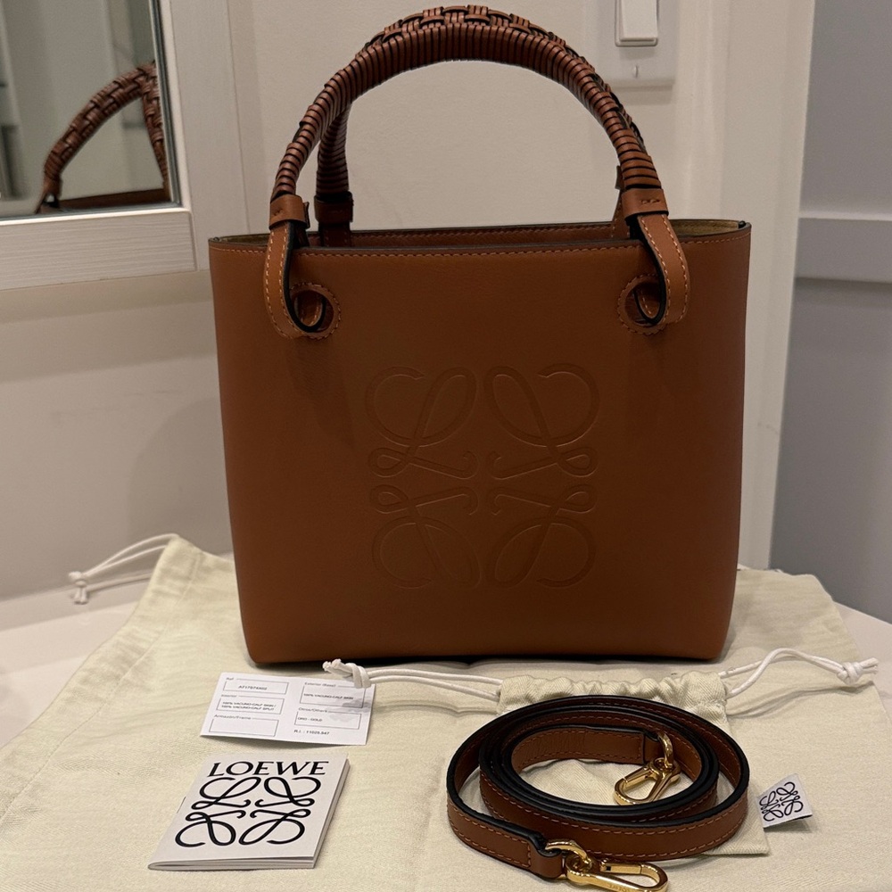 Loewe mini anagram tote